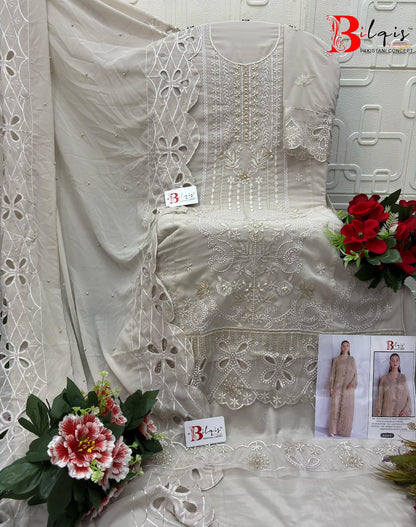 B 216 Bilqis Fox Georgette Pakistani Salwar Suits Manufacturer India