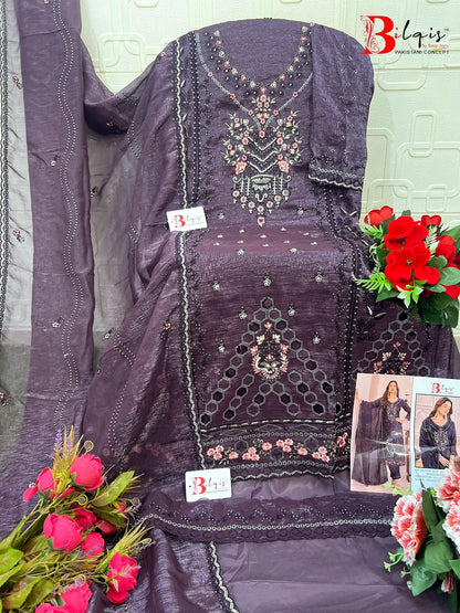 B 218 Bilqis Pakistani Salwar Suits Wholesaler