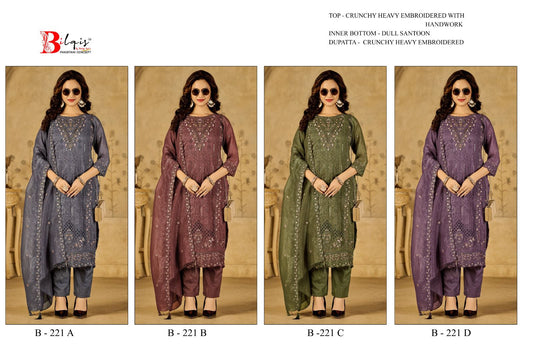 B 221 A To D Bilqis Pakistani Salwar Suits Wholesale Price