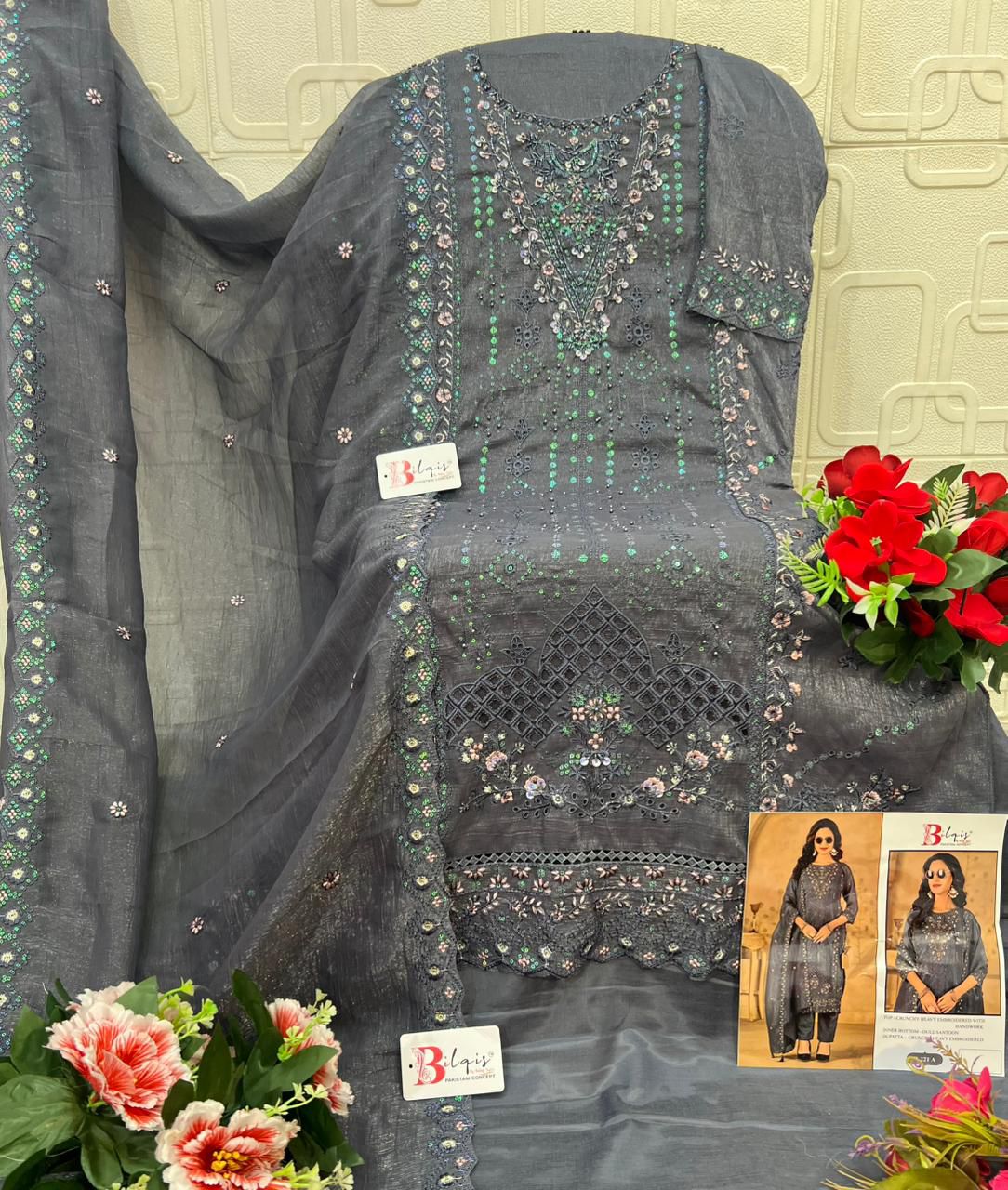 B 221 A To D Bilqis Pakistani Salwar Suits Wholesale Price