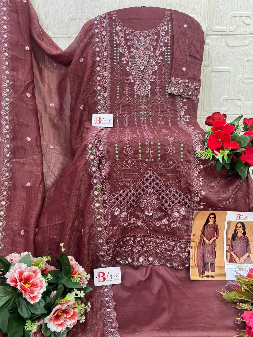 B 221 A To D Bilqis Pakistani Salwar Suits Wholesale Price