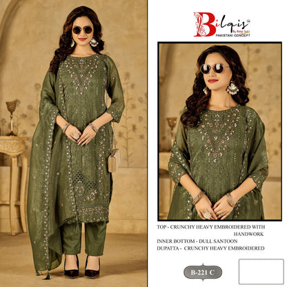 B 221 A To D Bilqis Pakistani Salwar Suits Wholesale Price