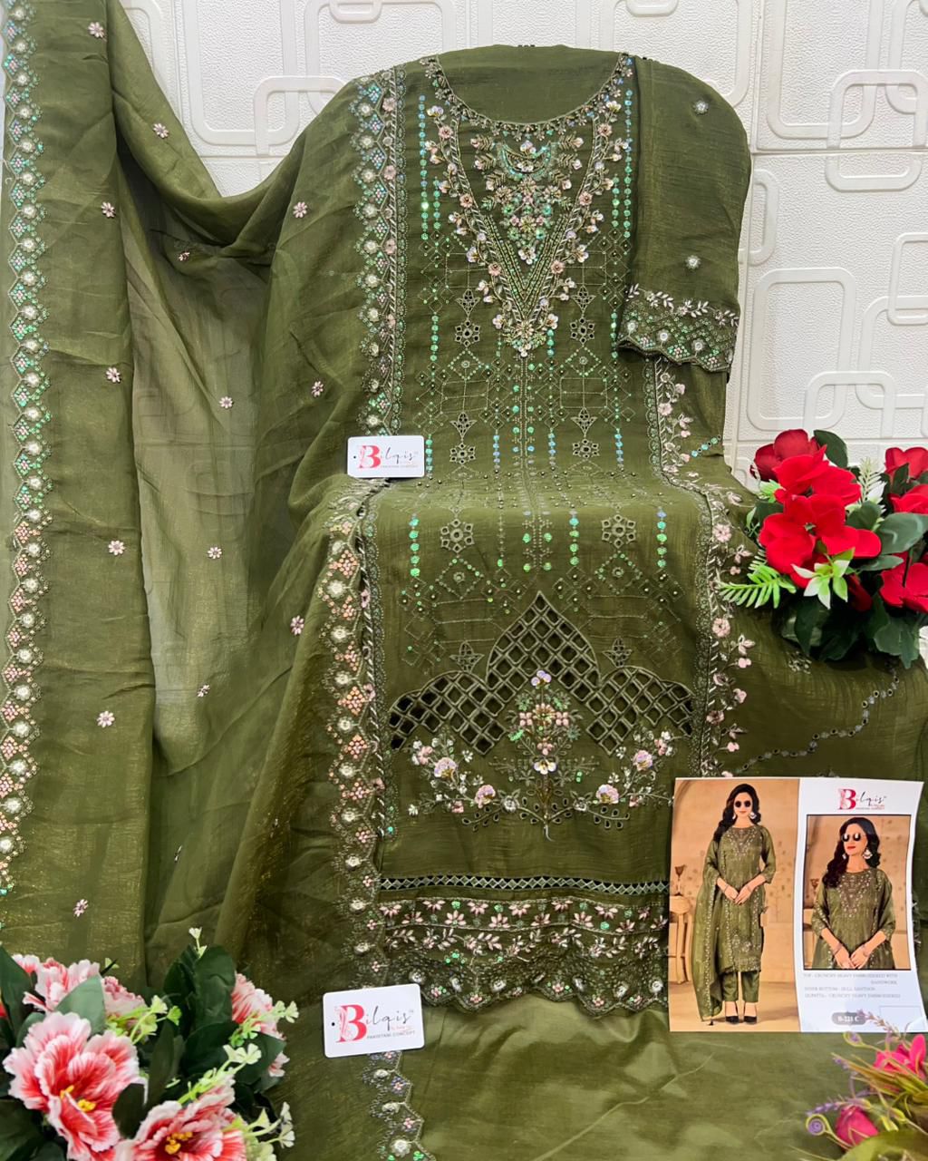 B 221 A To D Bilqis Pakistani Salwar Suits Wholesale Price