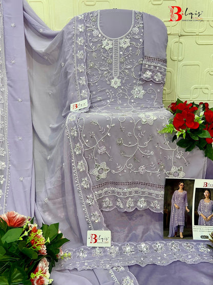 B 222 Bilqis Fox Georgette Pakistani Salwar Suits Manufacturer India