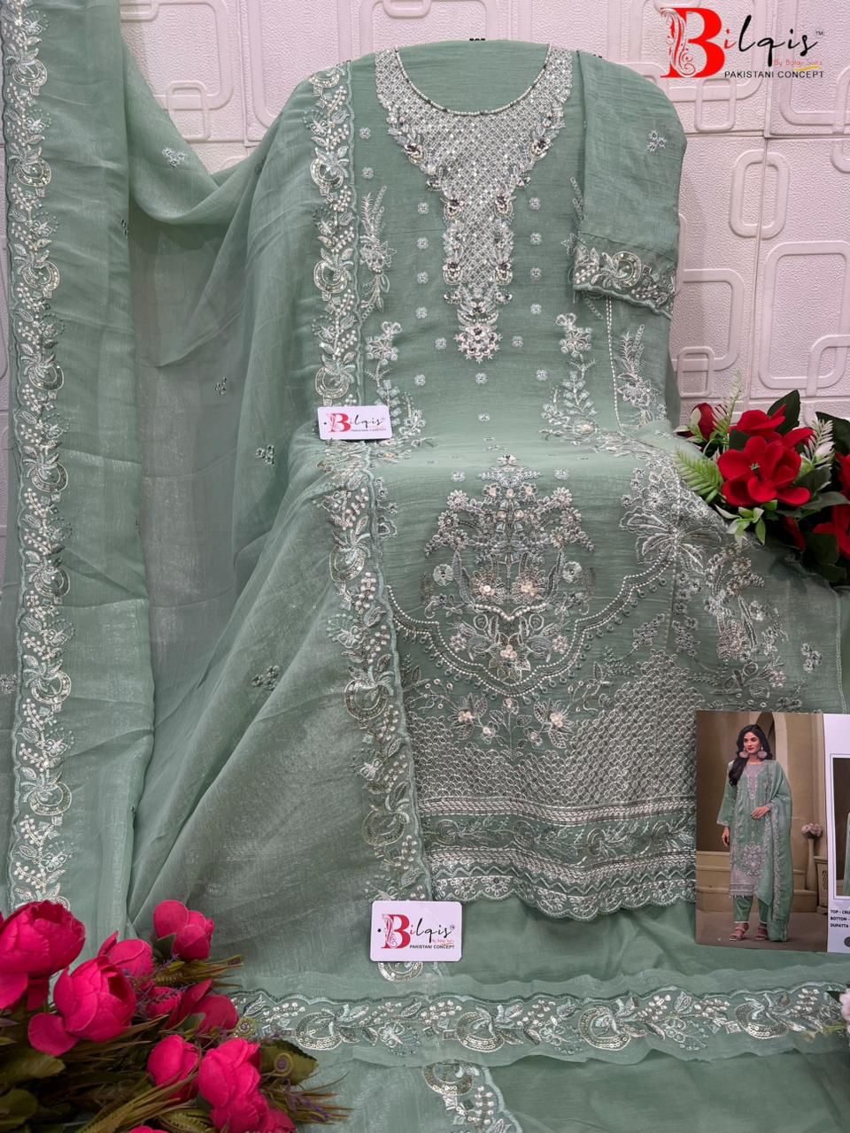 B 230 Bilqis Pakistani Salwar Suits Wholesaler