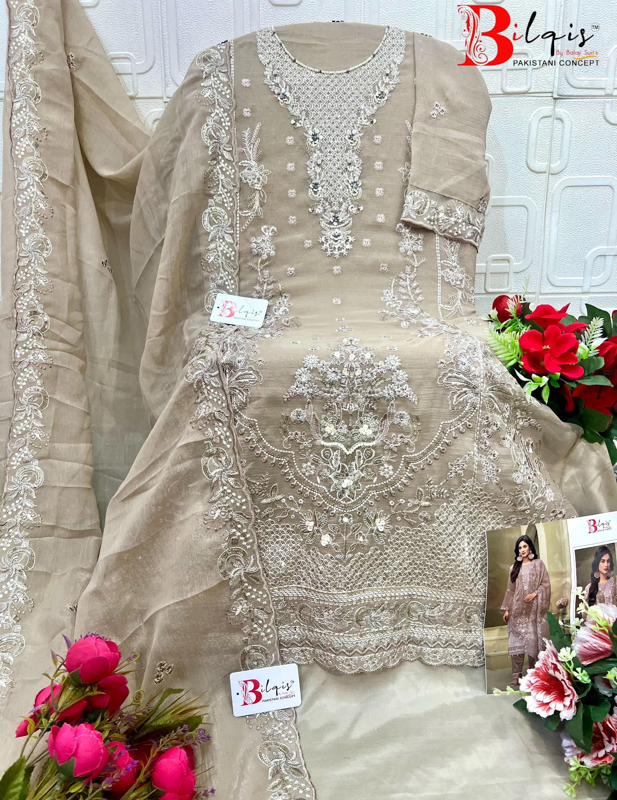 B 230 Bilqis Pakistani Salwar Suits Wholesaler