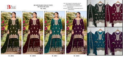 B 248 Bilqis Fox Georgette Pakistani Readymade Suits Wholesaler Gujarat