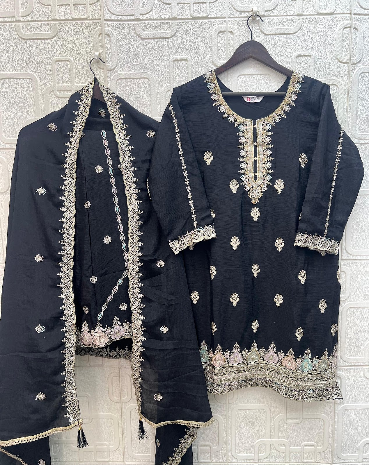 B 249 Bilqis Chinon Pakistani Readymade Suits Wholesale Price