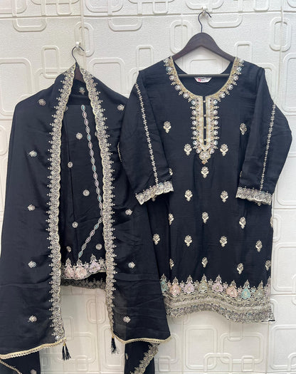 B 249 Bilqis Chinon Pakistani Readymade Suits Wholesale Price