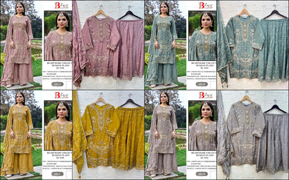 B 253 Bilqis Chinon Pakistani Readymade Suits Wholesale