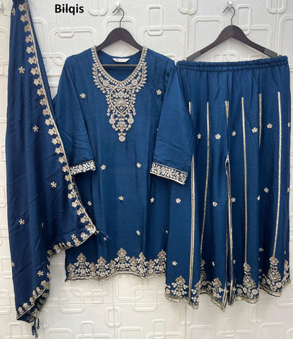 B 270 A To D Bilqis Chinon Pakistani Readymade Suits Exporter Ahmedabad