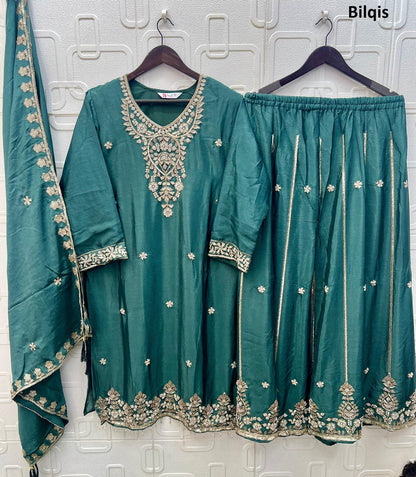 B 270 A To D Bilqis Chinon Pakistani Readymade Suits Exporter Ahmedabad