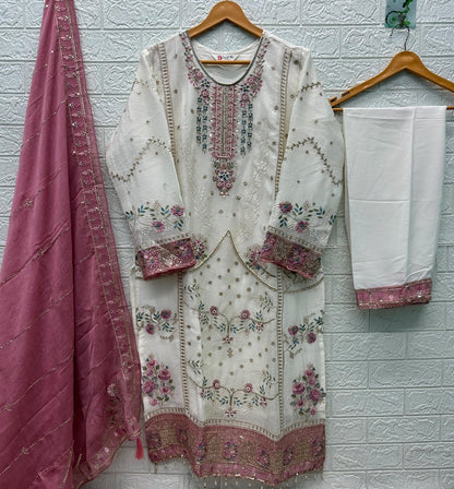 B 276 E To H Bilqis Chiffon Pakistani Readymade Suits Wholesaler Gujarat