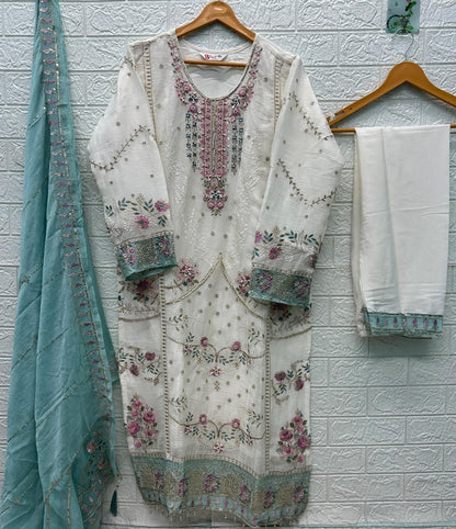 B 276 E To H Bilqis Chiffon Pakistani Readymade Suits Wholesaler Gujarat