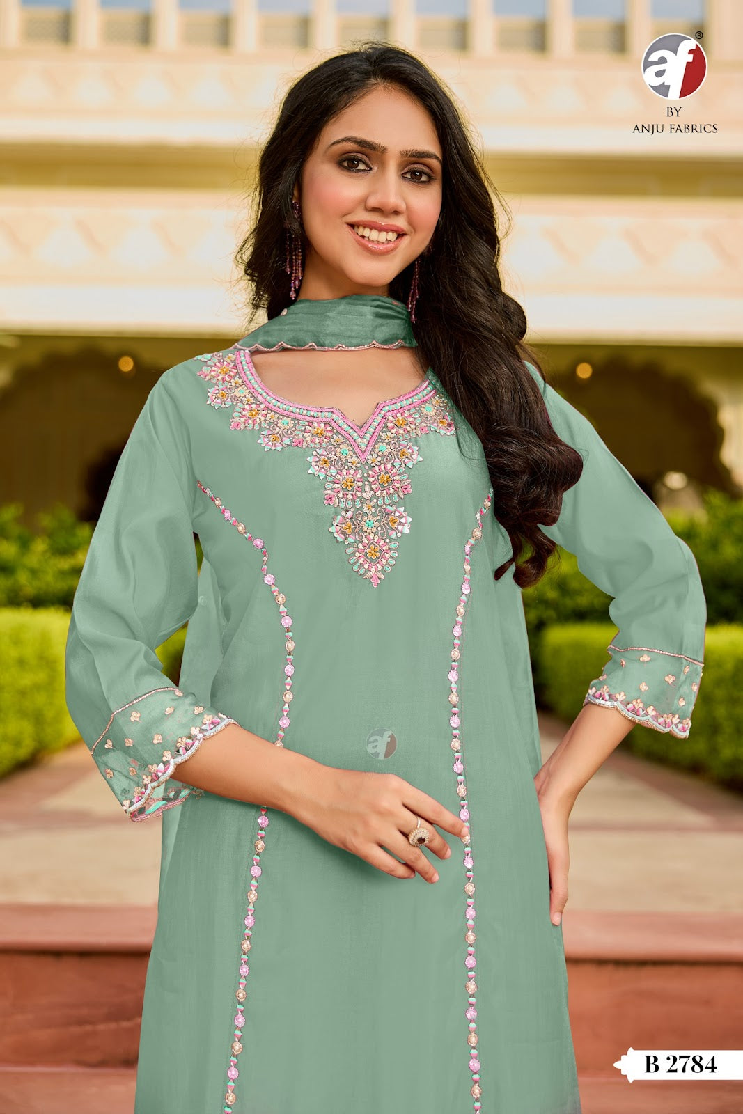 B 2781-2784 Af Modal Silk Readymade Anarkali Suits Wholesale Price