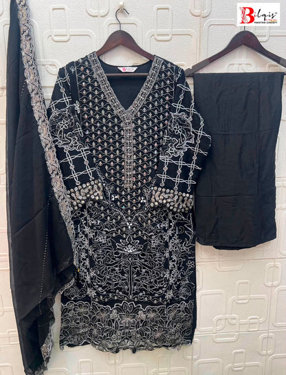 B 285 A To D Bilqis Chiffon Pakistani Readymade Suits Supplier India