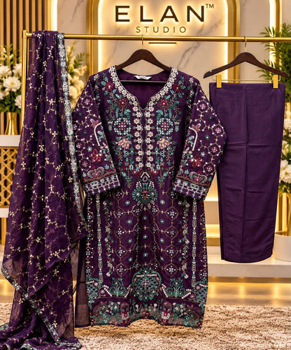 B 287 A To D Bilqis Chiffon Pakistani Readymade Suits Wholesaler Ahmedabad