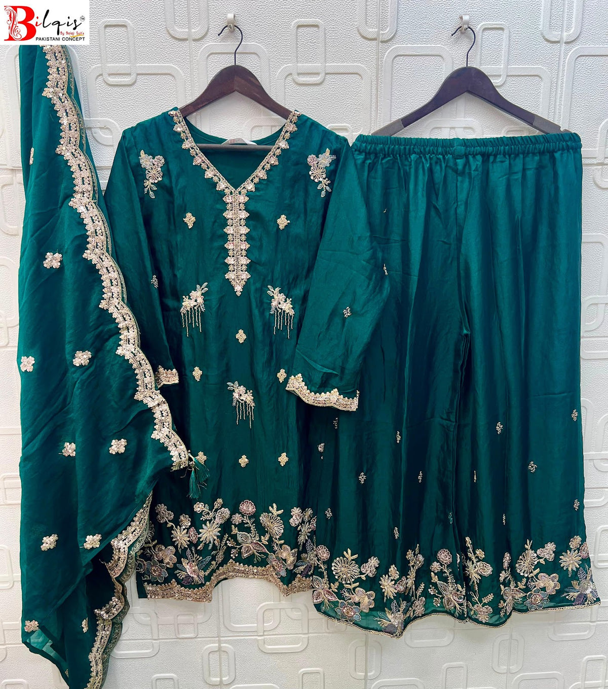 B 291 A To D Bilqis Nc Moss Pakistani Readymade Suits Wholesale Price