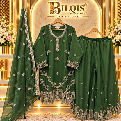 B 293 Bilqis Chiffon Pakistani Readymade Suits Wholesaler Ahmedabad