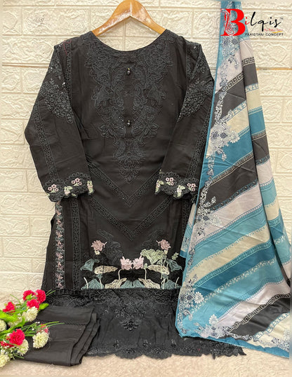 B 80 Bilqis Lawn Cotton Pakistani Readymade Suits Manufacturer Ahmedabad
