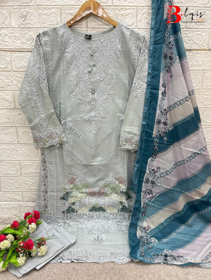 B 80 Bilqis Lawn Cotton Pakistani Readymade Suits Manufacturer Ahmedabad