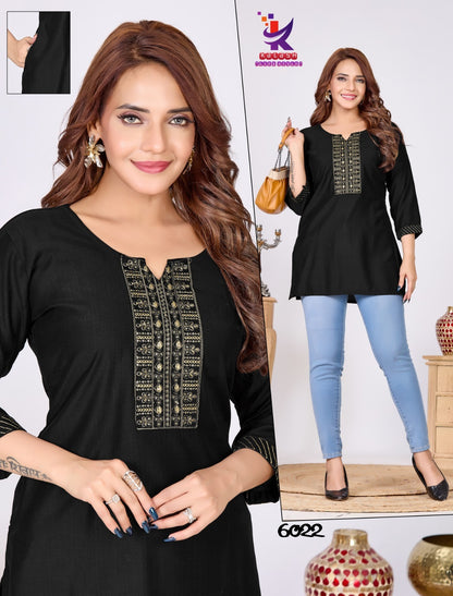 B Stylist 9 Mlm Kalash Lifestyle Rayon 14Kg Short Kurtis Exporter