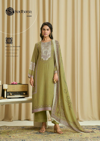 Ba Dastoor Sadhana Pure Muslin Pant Style Suits Supplier Ahmedabad