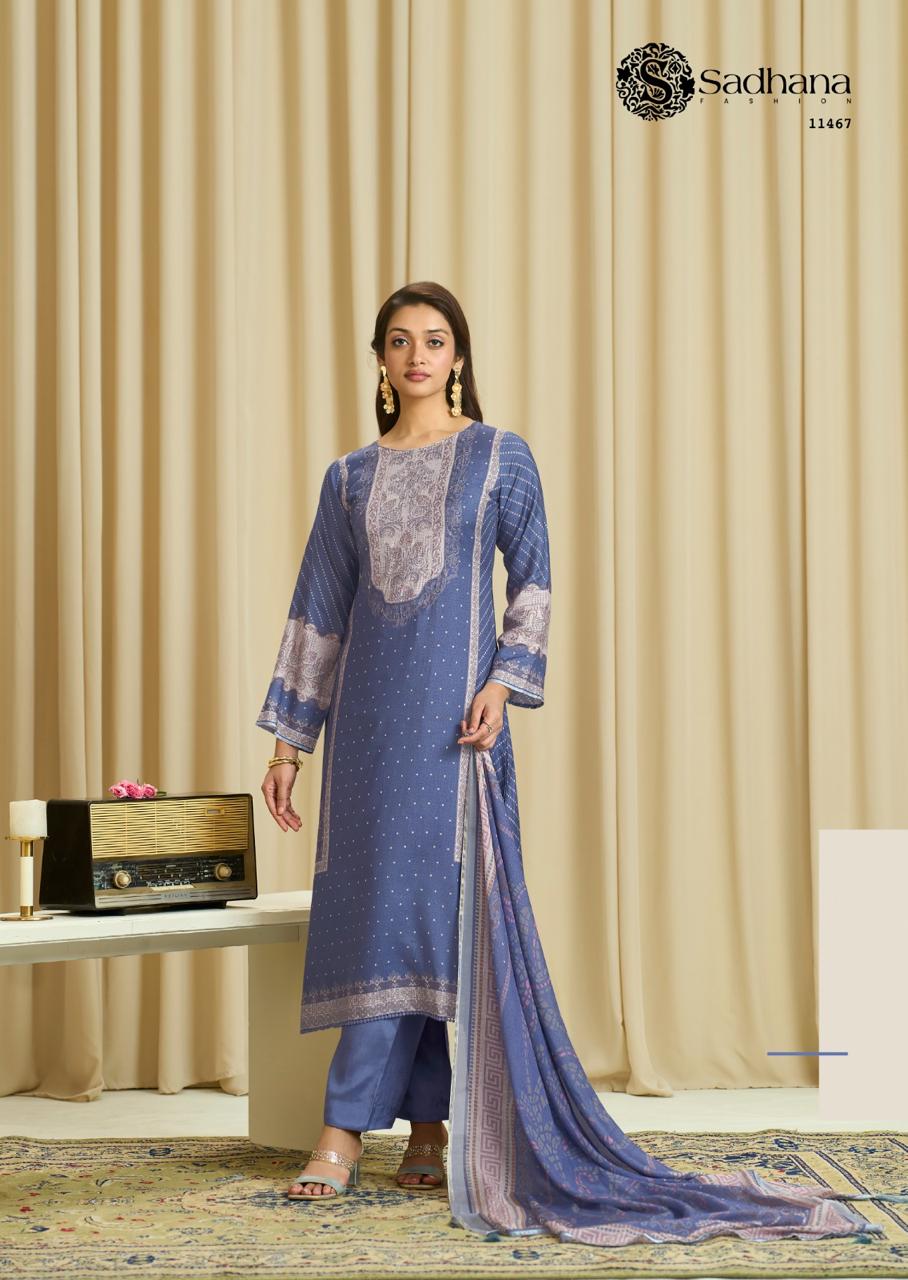 Ba Dastoor Sadhana Pure Muslin Pant Style Suits Supplier Ahmedabad