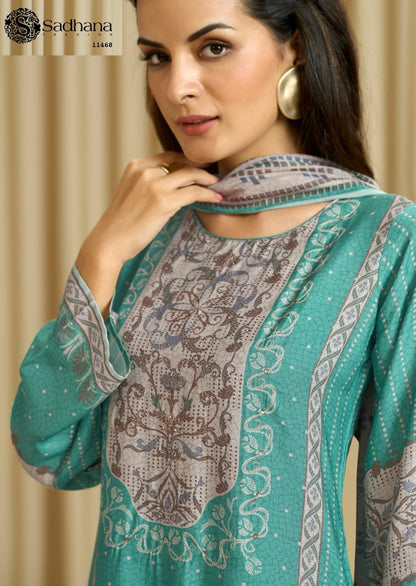 Ba Dastoor Sadhana Pure Muslin Pant Style Suits Supplier Ahmedabad