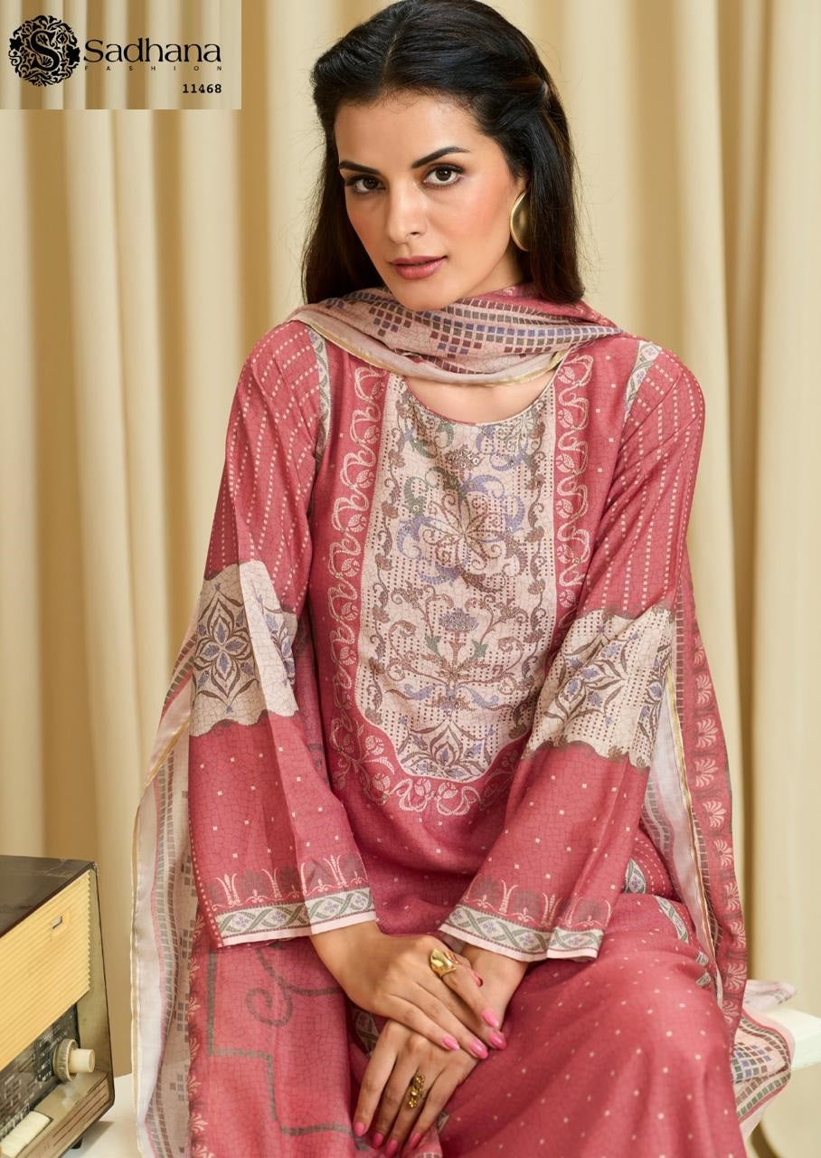 Ba Dastoor Sadhana Pure Muslin Pant Style Suits Supplier Ahmedabad