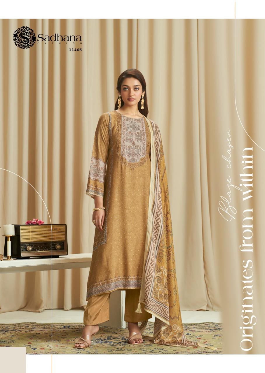Ba Dastoor Sadhana Pure Muslin Pant Style Suits Supplier Ahmedabad