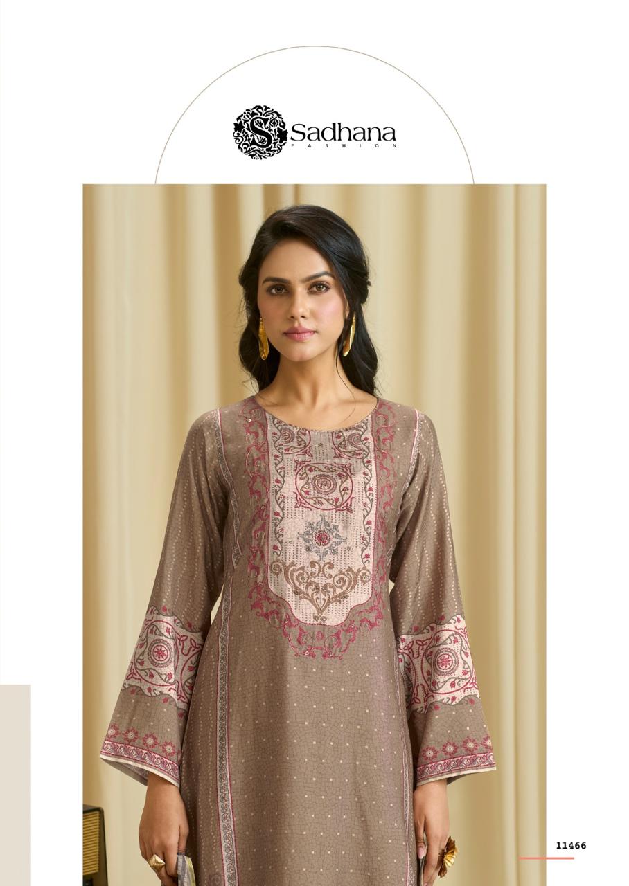 Ba Dastoor Sadhana Pure Muslin Pant Style Suits Supplier Ahmedabad