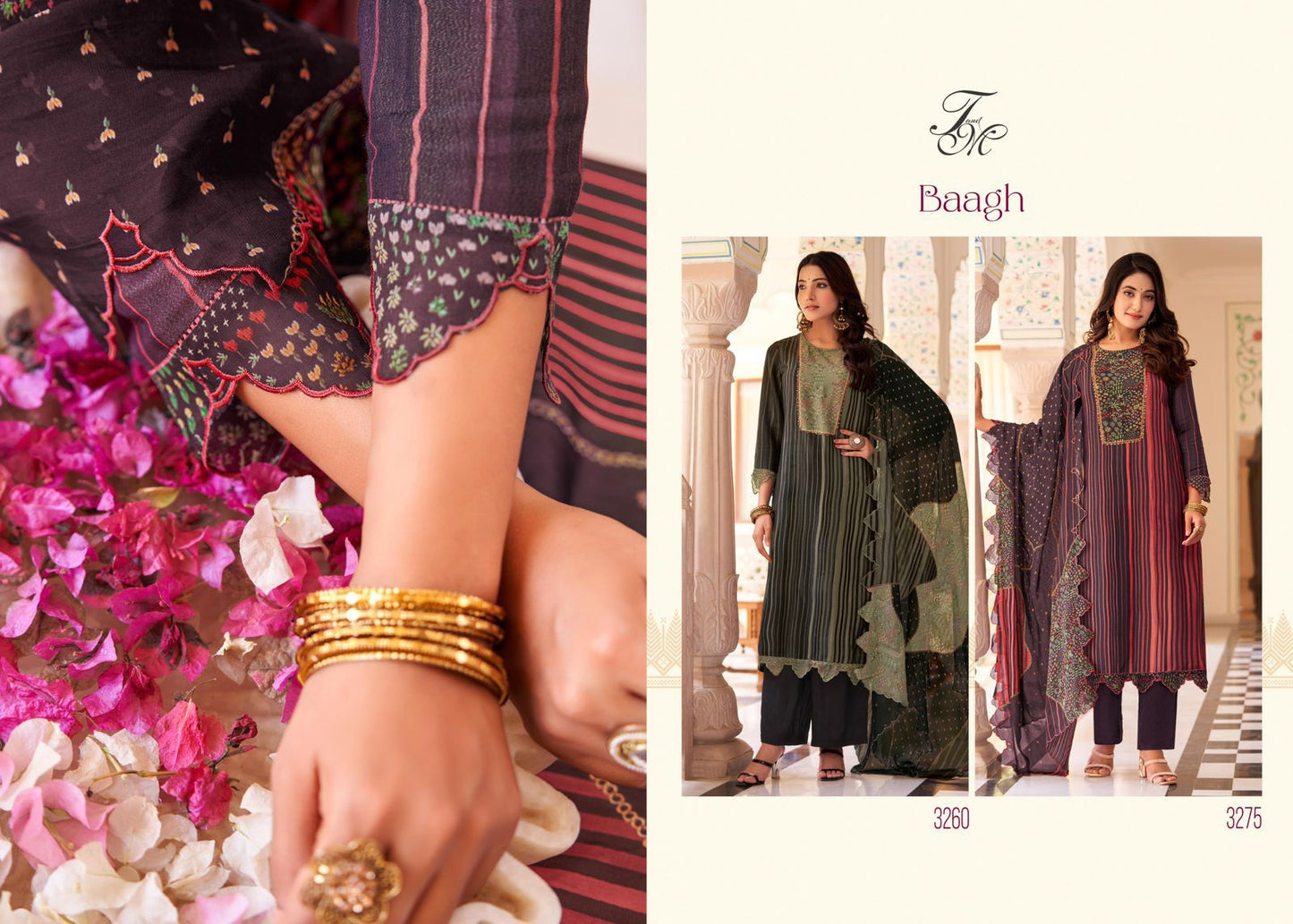Baagh Tm Viscose Simmer Plazzo Style Suits Supplier India