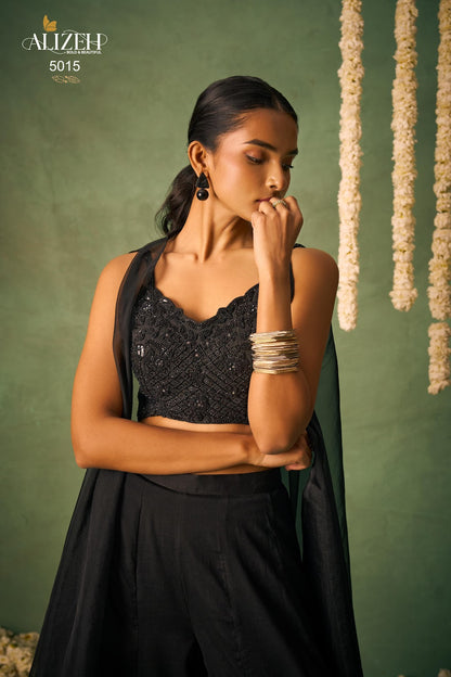 Baahar 5014-5015 Alizeh Chinon Indo Western Pair Supplier India