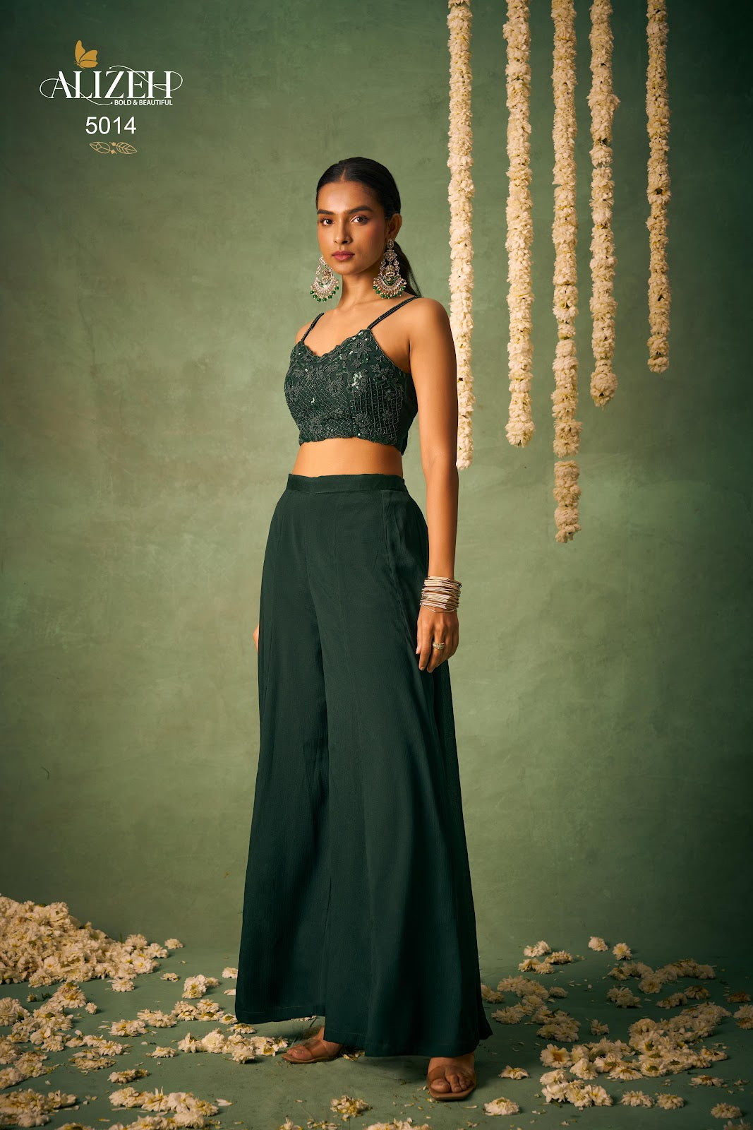 Baahar 5014-5015 Alizeh Chinon Indo Western Pair Supplier India