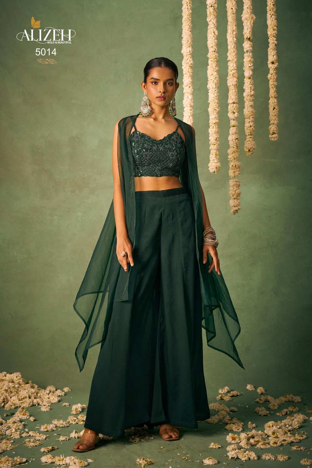 Baahar 5014-5015 Alizeh Chinon Indo Western Pair Supplier India