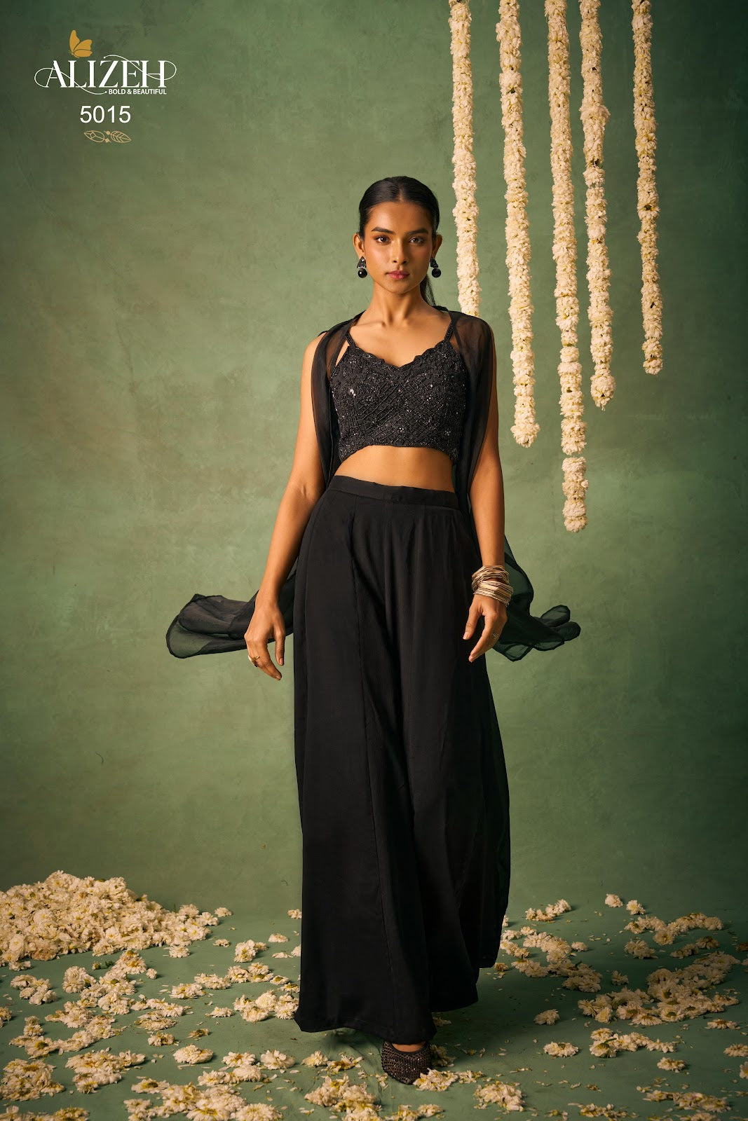 Baahar 5014-5015 Alizeh Chinon Indo Western Pair Supplier India