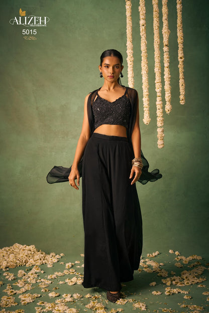 Baahar 5014-5015 Alizeh Chinon Indo Western Pair Supplier India