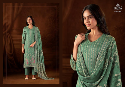 Baani 9 Relssa Fabrics Pure Muslin Pant Style Suits Wholesale Price