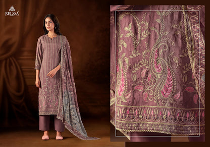 Baani 9 Relssa Fabrics Pure Muslin Pant Style Suits Wholesale Price