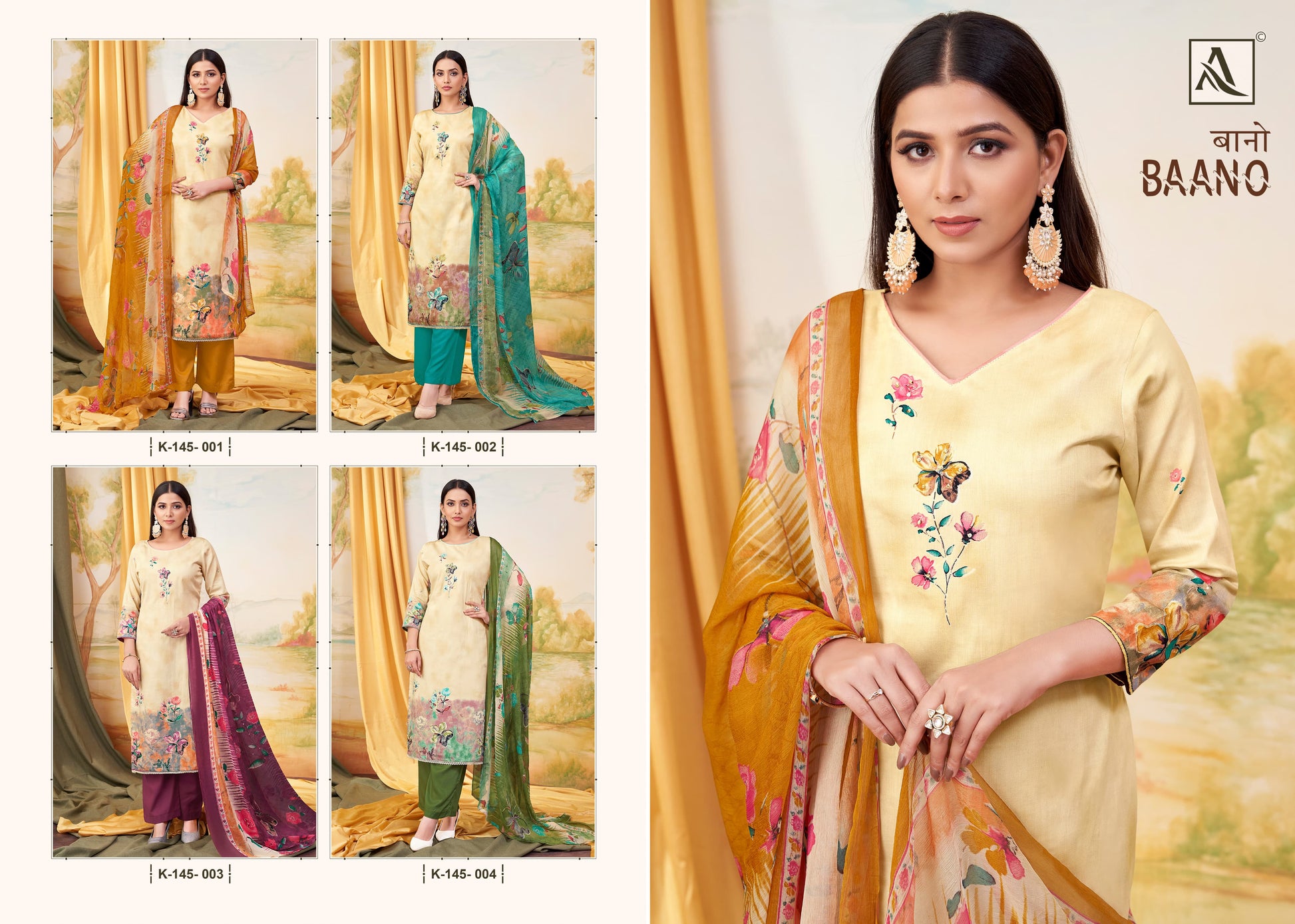 Baano Alok Zam Karachi Salwar Suits Supplier Ahmedabad