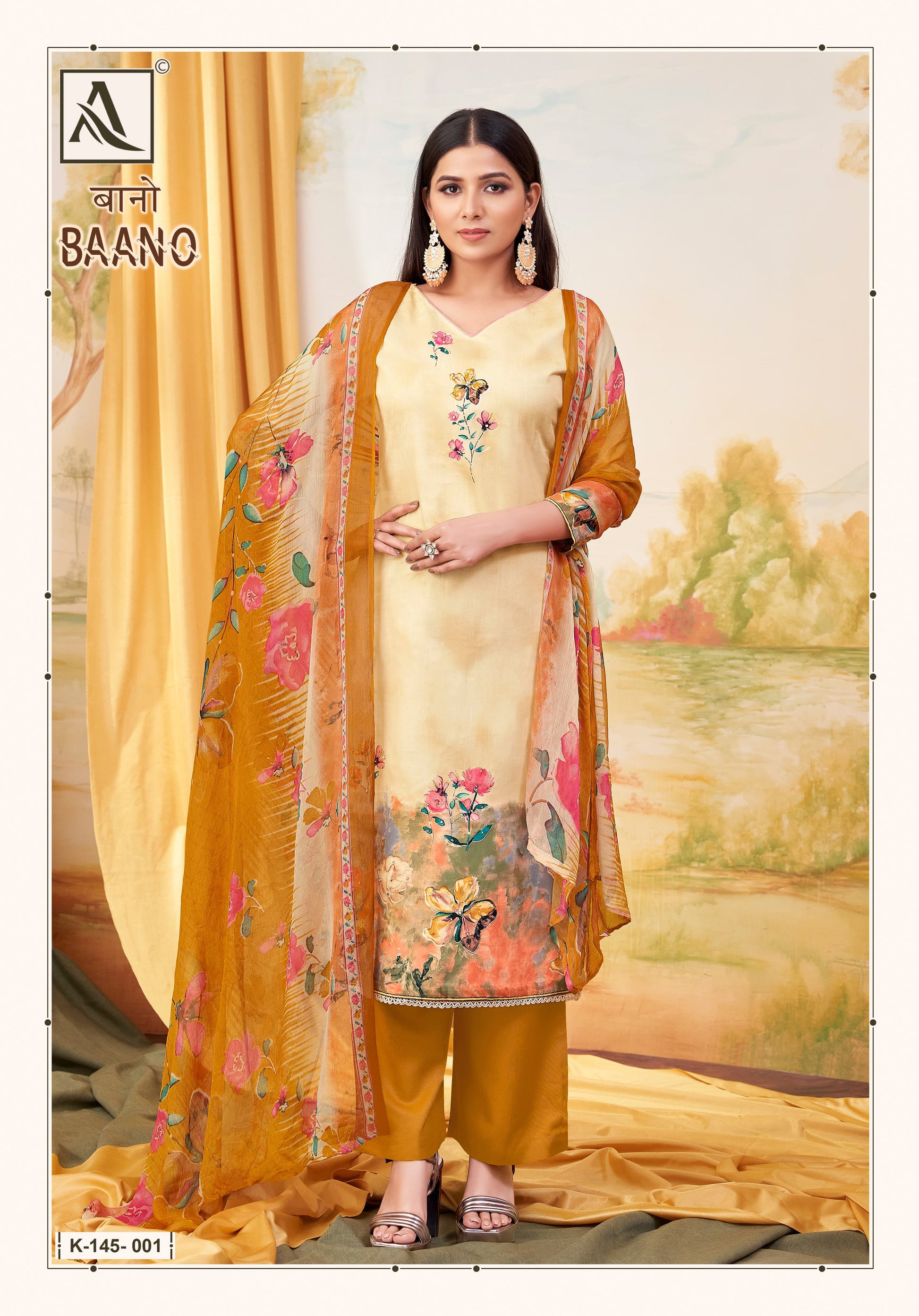 Baano Alok Zam Karachi Salwar Suits Supplier Ahmedabad