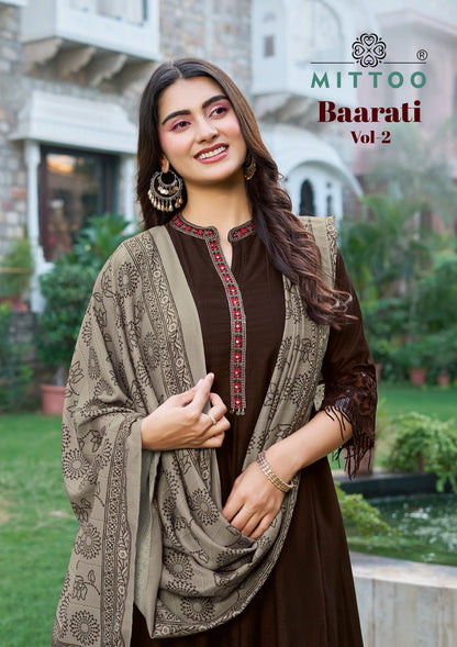 Baarati Vol 2 Mittoo Vichitra Readymade Plazzo Style Suits Wholesaler