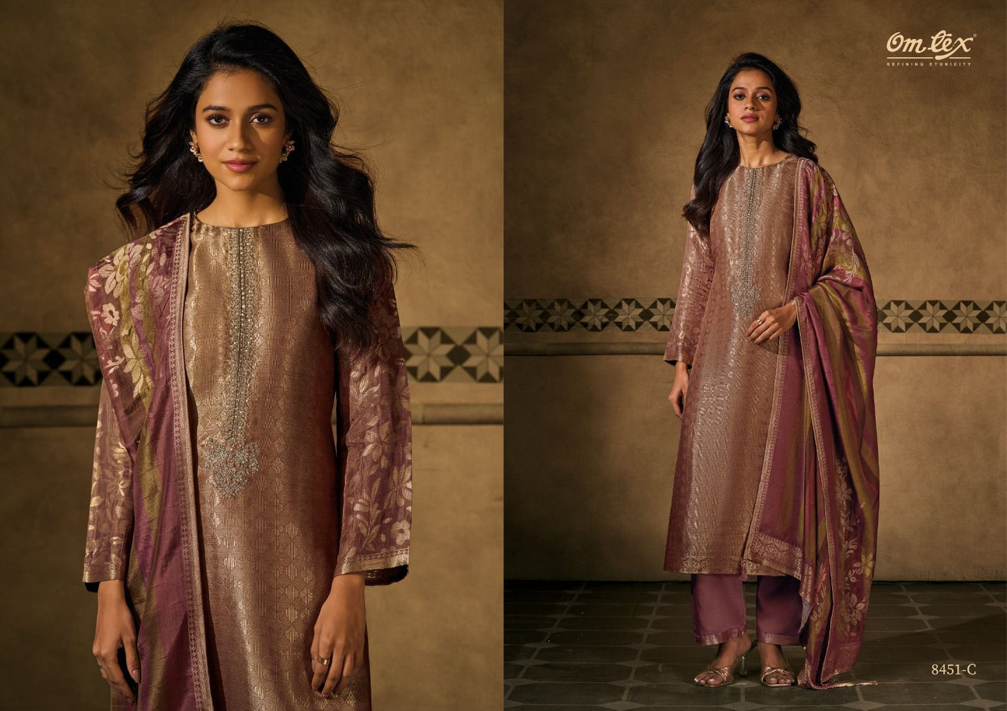 Baarish Omtex Pant Style Suits Exporter Ahmedabad