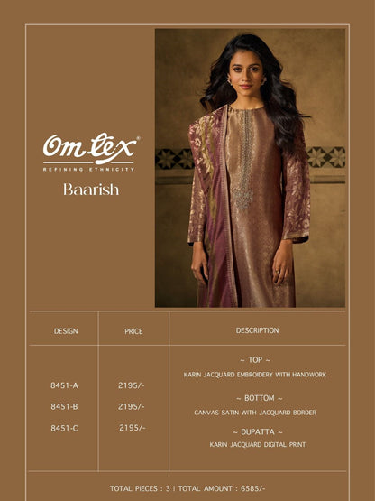 Baarish Omtex Pant Style Suits Exporter Ahmedabad