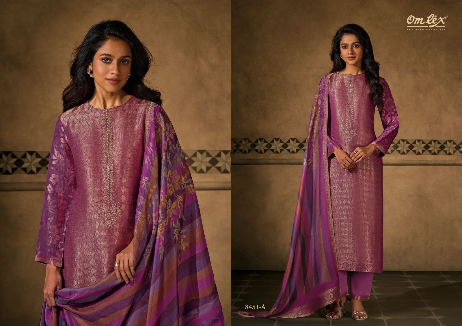 Baarish Omtex Pant Style Suits Exporter Ahmedabad