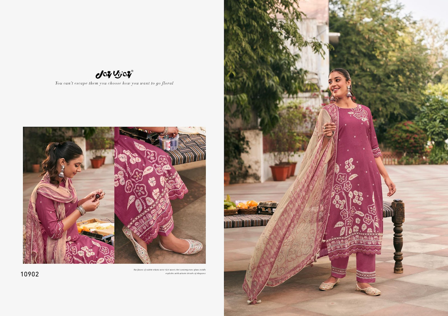 Baato Baato Main Jay Vijay Cotton Pant Style Suits Manufacturer Gujarat