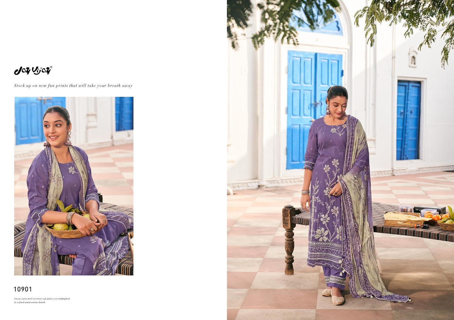 Baato Baato Main Jay Vijay Cotton Pant Style Suits Manufacturer Gujarat