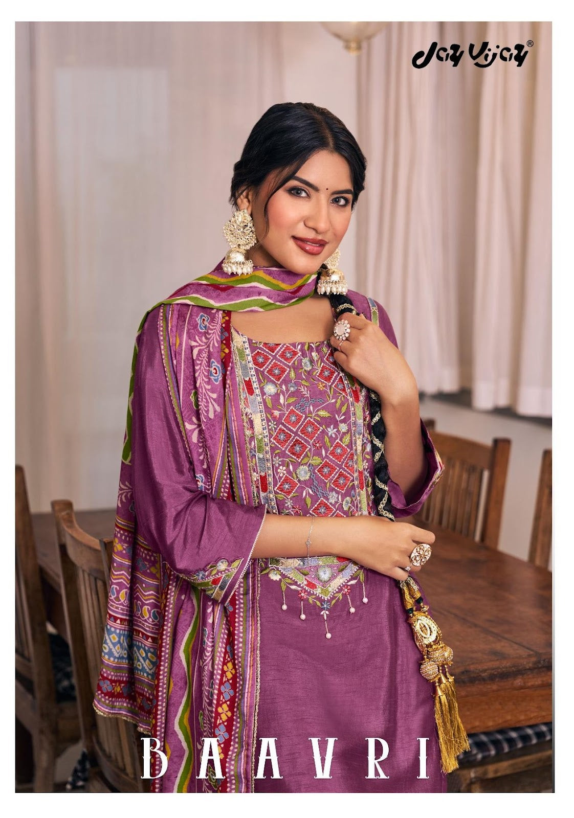 Baavri Jay Vijay Premium Bemberg Pant Style Suits Wholesale Price