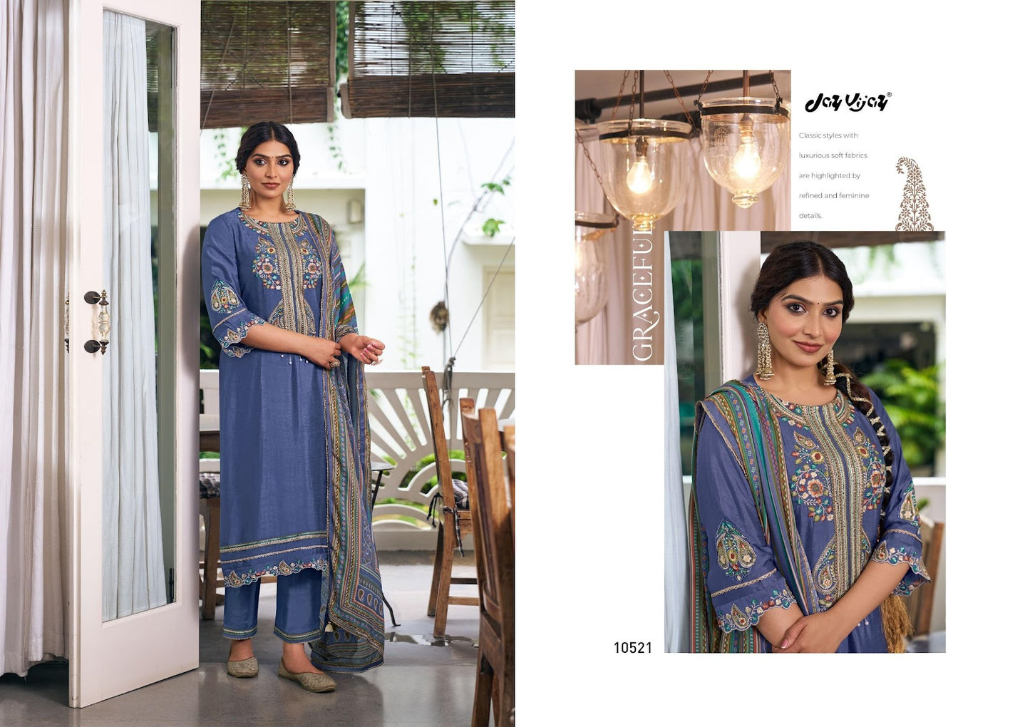 Baavri Jay Vijay Premium Bemberg Pant Style Suits Wholesale Price